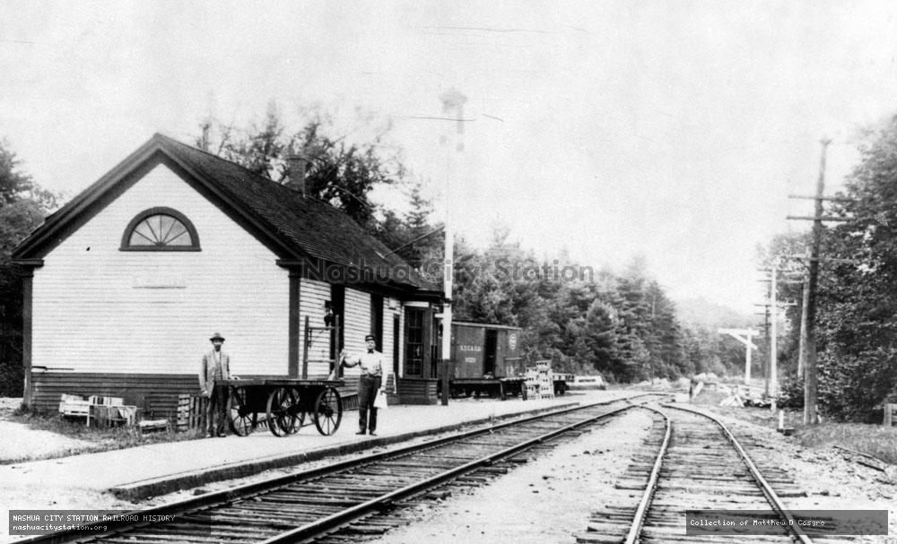 Postcard: Railroad Station, Westcott, Maine
